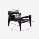 Ghế sofa đơn khung gỗ phong cách Bắc Âu FL7476