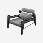 Ghế sofa đơn khung gỗ phong cách Bắc Âu FL7476