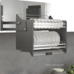 Giá bát đĩa nâng hạ inox 304 Eurogold EUI304180