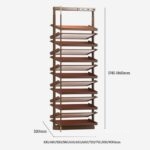 Giá để giày 2 chiều âm tủ gắn cánh cao 1865mm YHF2508