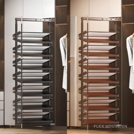 Giá để giày 2 chiều âm tủ tối ưu diên tích 1865mm YHF2509 (2)