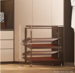 Giá để giày âm tủ 2 chiều có bánh xe gắn tủ YHF2514