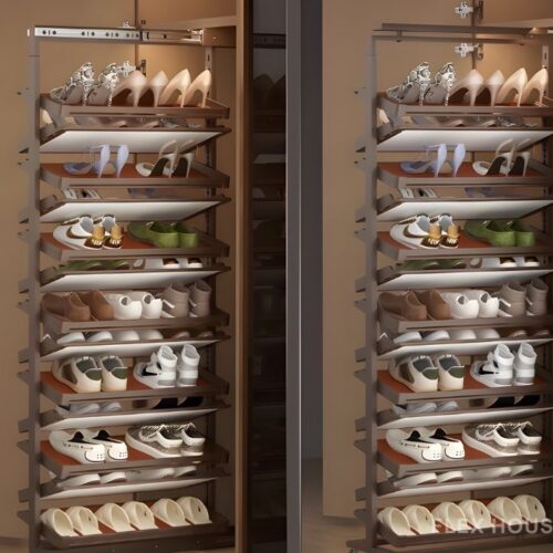 Giá để giày âm tủ