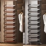 Giá để giày âm tủ gắn cánh tiện lợi tiết kiệm không gian 2465mm YHF2513