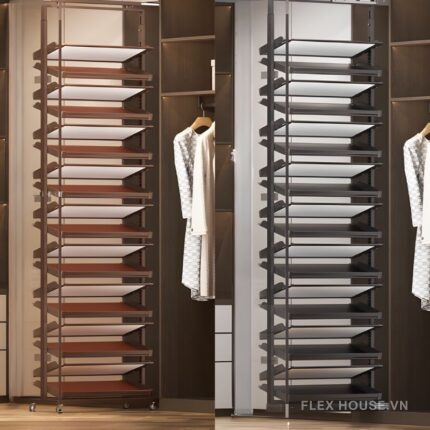 Giá để giày âm tủ gắn cánh tiện lợi tiết kiệm không gian 2465mm YHF2513