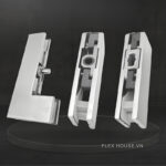 Kẹp trên dưới cho cửa kính bằng thép không gỉ KD5321