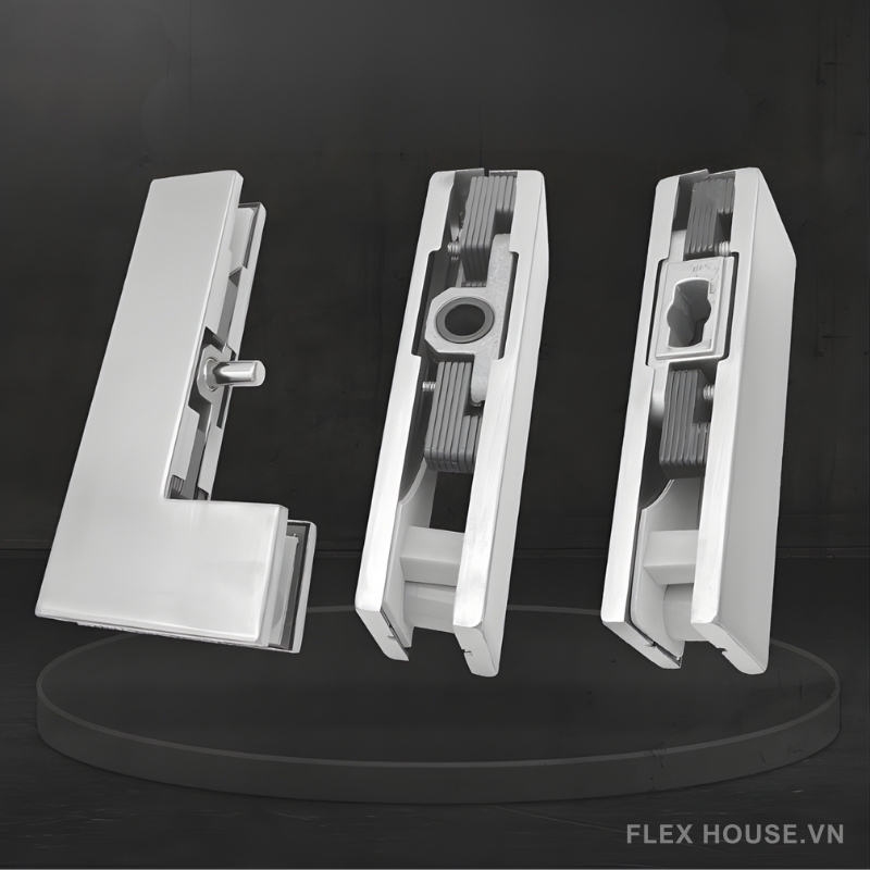 Kẹp trên dưới cho cửa kính bằng thép không gỉ KD5321 1 Kẹp trên dưới cho cửa kính bằng thép không gỉ KD5321