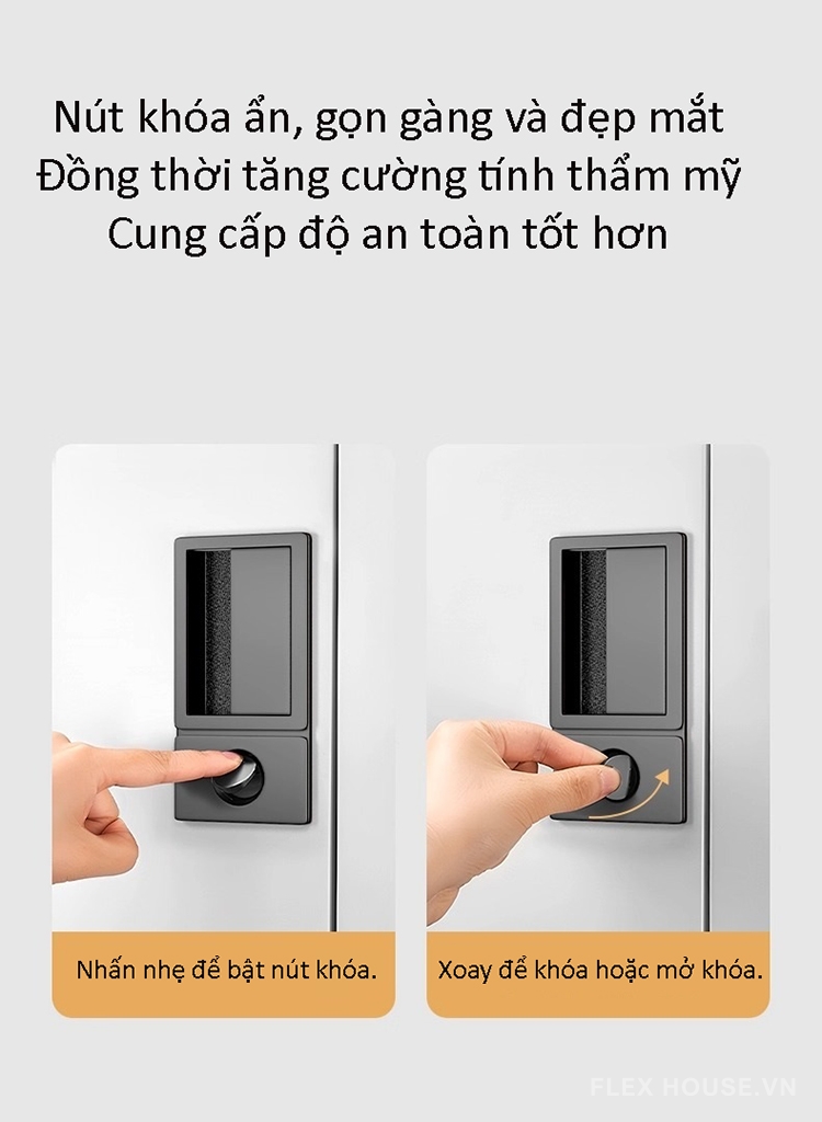 Khóa âm cửa trượt hai mặt hợp kim kẽm hiện đại YJ324 5 Khóa âm cửa trượt hai mặt hợp kim kẽm hiện đại YJ324 9