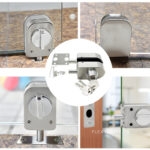 Khóa chốt cho cửa kính đơn thép không gỉ KD1119