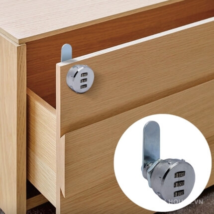 Khóa cơ 3 vòng số xoay cho tủ ngăn kéo DMZ-6017