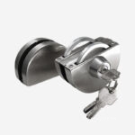 Khóa cửa kính chốt đơn chốt đôi inox 304 KD6481