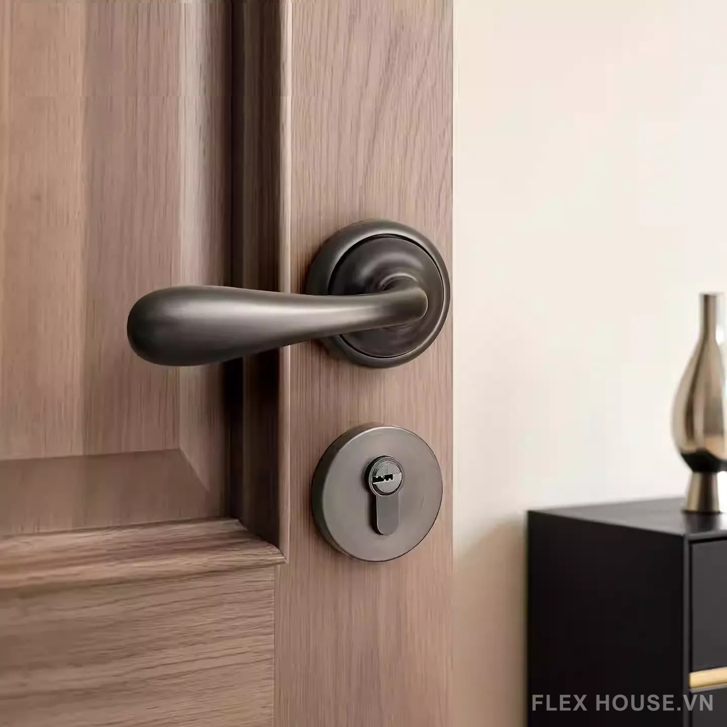 Khóa cửa tay gạt hợp kim Nordic tối giản BAG910 9