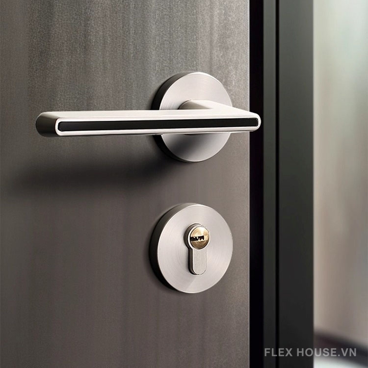 Khóa cửa tay gạt hợp kim hiện đại tối giản FTR0271 3 Khóa cửa tay gạt hợp kim hiện đại tối giản FTR0271 10