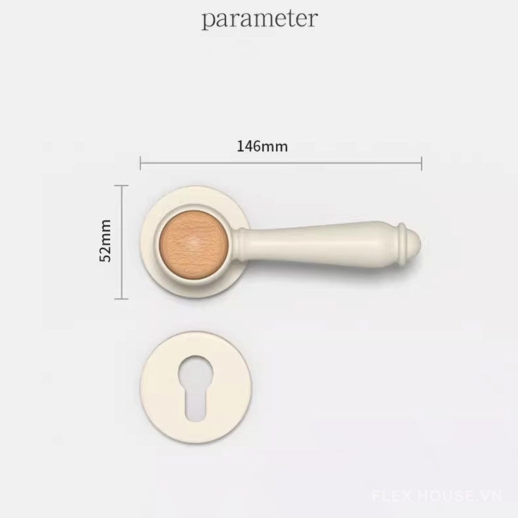 Khóa cửa tay gạt hợp kim kẽm phối bóng gỗ YJ8264 8 Khóa cửa tay gạt hợp kim kẽm phối bóng gỗ YJ8264 13