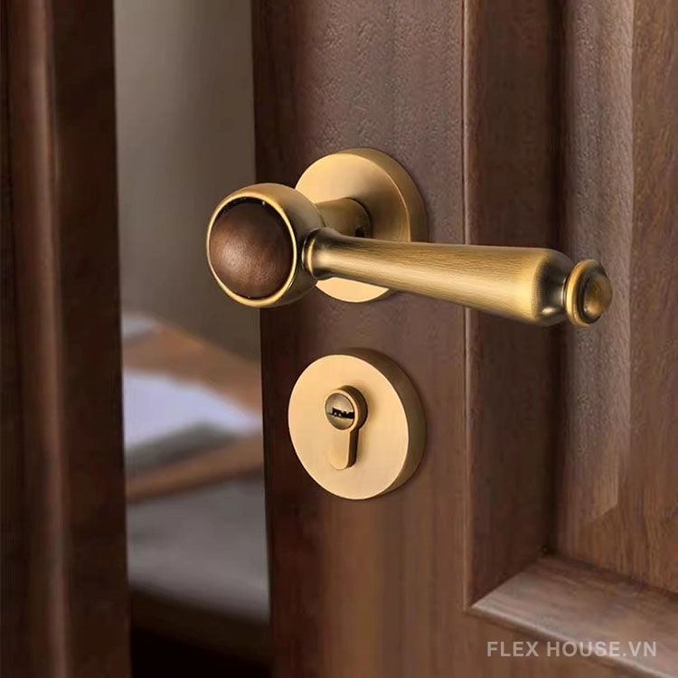 Khóa cửa tay gạt hợp kim kẽm phối bóng gỗ YJ8264 (14) Khóa cửa tay gạt hợp kim kẽm phối bóng gỗ YJ8264 1