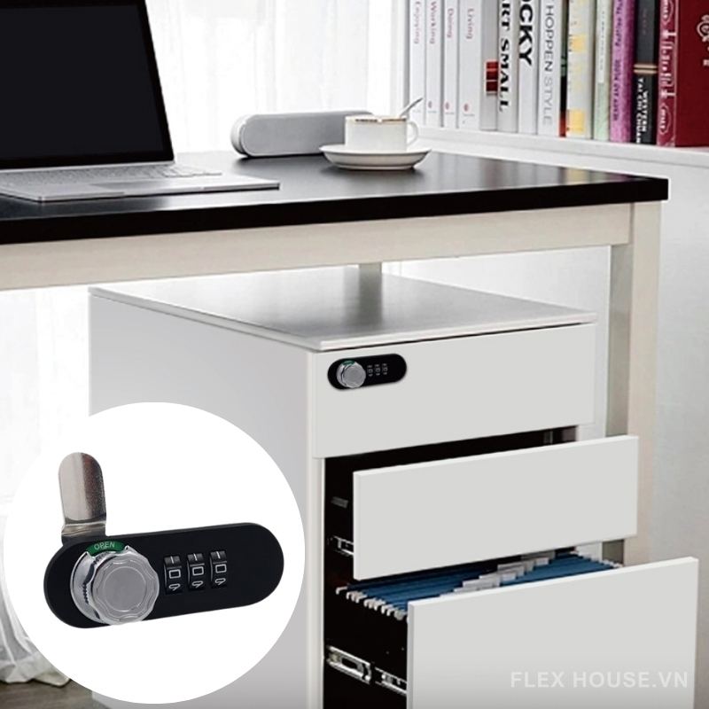 Khóa mã số dạng núm xoay cho tủ tài liệu DMZ-6093 (1) Khóa mã số dạng núm xoay cho tủ tài liệu DMZ-6093