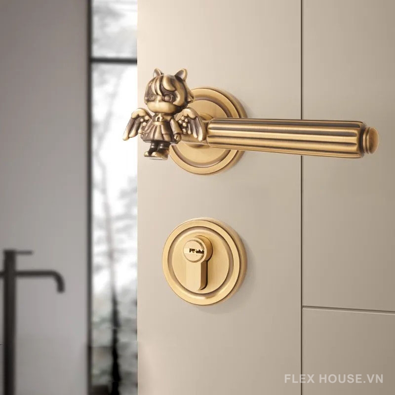 Khóa phân thể bằng đồng thau decor thiên sứ GT977B (15) Khóa phân thể bằng đồng thau decor thiên sứ GT977B 1