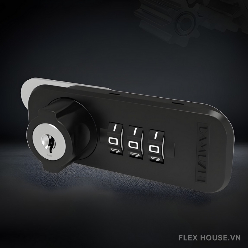 Khóa số cơ xoay 90 độ cho tủ ngăn kéo DMZ-6061.BL.90 2 Khóa số cơ xoay 90 độ cho tủ ngăn kéo DMZ-6061.BL.90 4