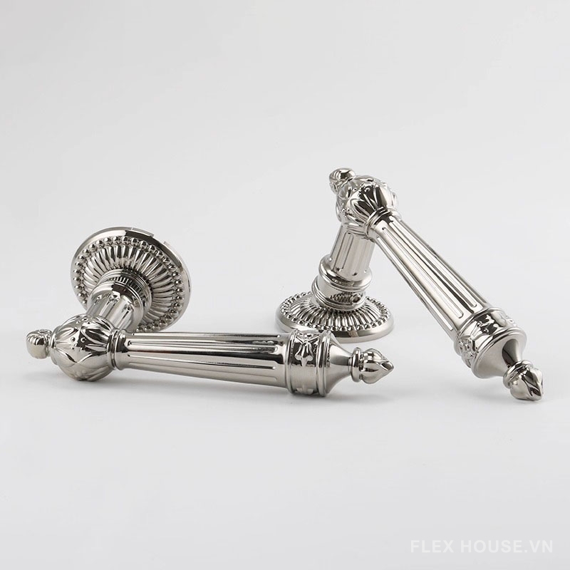 Khóa tay gạt đồng thau màu bạc Retro cao cấp OVLI299 (13) Khóa tay gạt đồng thau màu bạc Retro cao cấp OVLI299 1