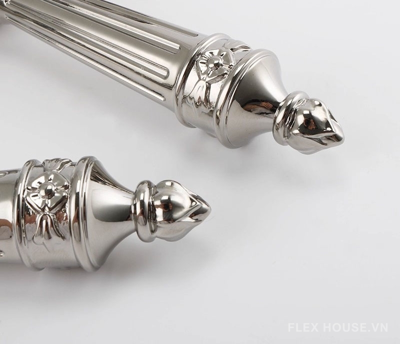 Khóa tay gạt đồng thau màu bạc Retro cao cấp OVLI299 8 Khóa tay gạt đồng thau màu bạc Retro cao cấp OVLI299 14