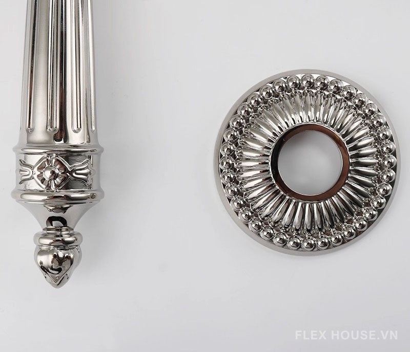 Khóa tay gạt đồng thau màu bạc Retro cao cấp OVLI299 10 Khóa tay gạt đồng thau màu bạc Retro cao cấp OVLI299 16