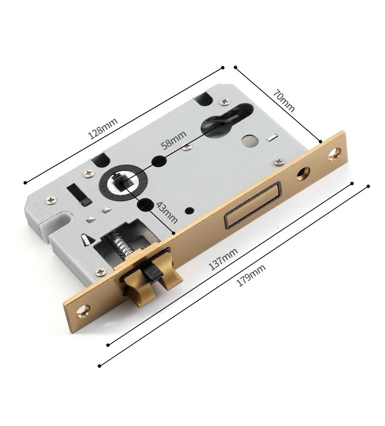 Khóa tay gạt đồng thau vân sọc Retro YJ1171 13 Khóa tay gạt đồng thau vân sọc Retro YJ1171 20