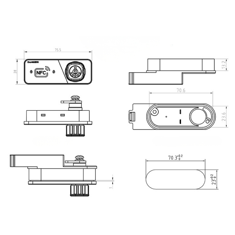 Khóa thẻ từ cho tủ hồ sơ ngăn kéo DMZ-1965K 4 Khóa thẻ từ cho tủ hồ sơ ngăn kéo DMZ-1965K 8