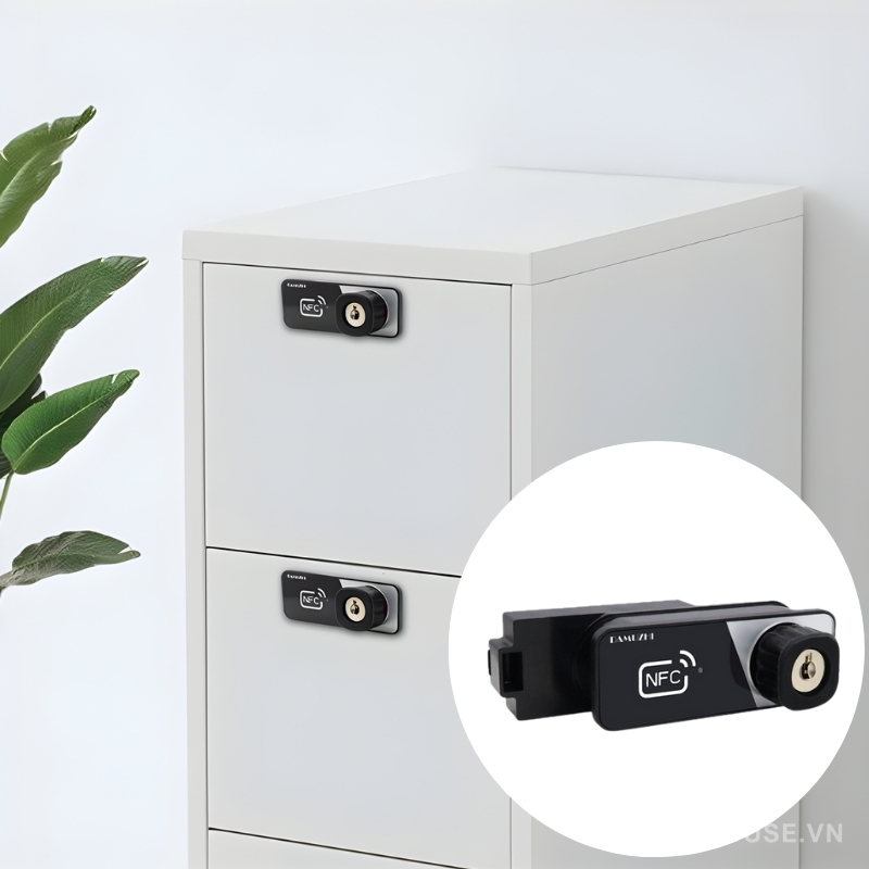 Khóa thẻ từ cho tủ hồ sơ ngăn kéo DMZ-1965K 1 Khóa thẻ từ cho tủ hồ sơ ngăn kéo DMZ-1965K