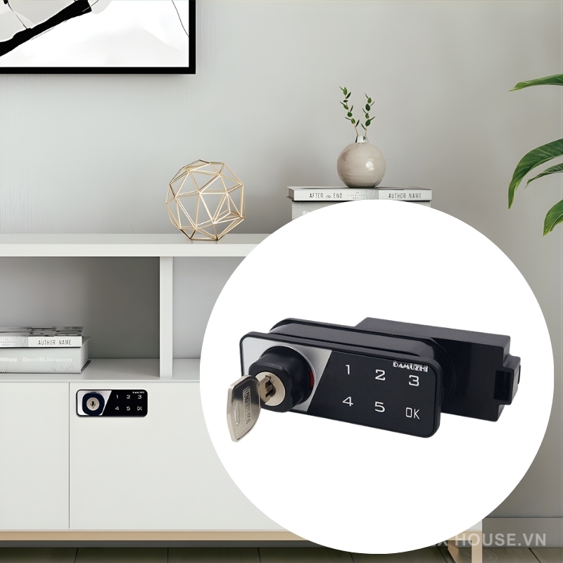 Khóa tủ mật mã cao cấp kèm chìa cơ dự phòng DMZ-1965M