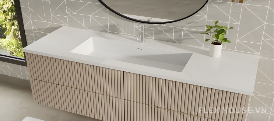 Lavabo âm bàn: Xu hướng tối giản – sang trọng trong thiết kế phòng tắm hiện đại 2 LAVABO ÂM BÀN