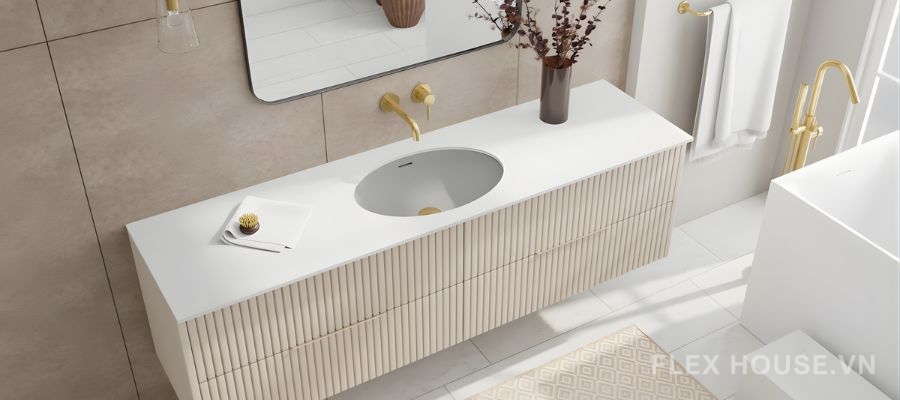 Lavabo âm bàn: Xu hướng tối giản – sang trọng trong thiết kế phòng tắm hiện đại 11 LAVABO ÂM BÀN