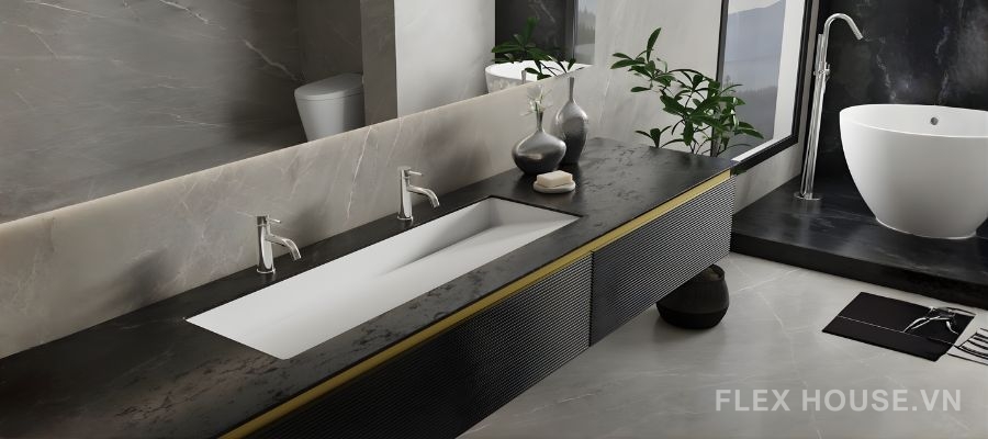 Lavabo âm bàn: Xu hướng tối giản – sang trọng trong thiết kế phòng tắm hiện đại 12 LAVABO ÂM BÀN