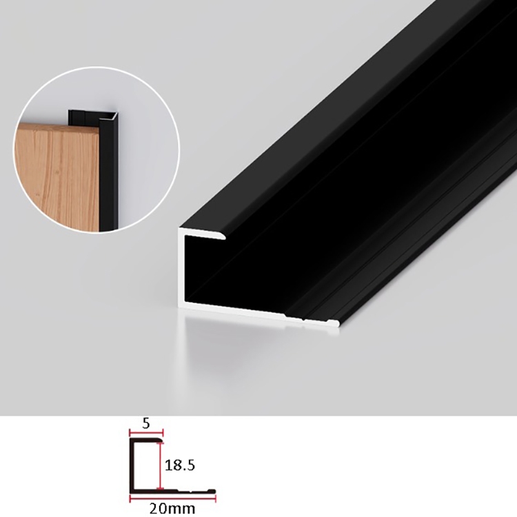 Nẹp hợp kim nhôm bo đầu tấm ốp tường HB-SK-185 3 Nẹp hợp kim nhôm bo đầu tấm ốp tường HB-SK-185 7