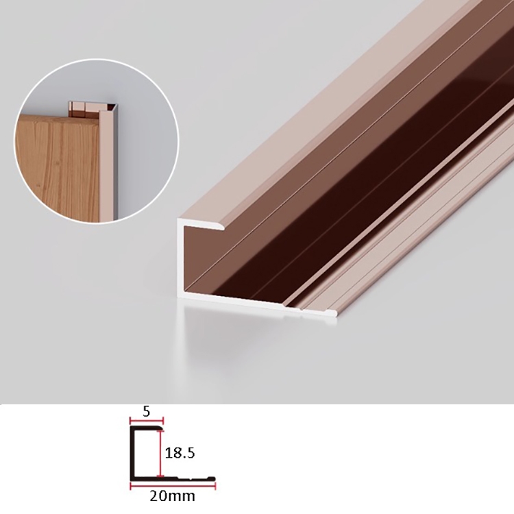 Nẹp hợp kim nhôm bo đầu tấm ốp tường HB-SK-185 4 Nẹp hợp kim nhôm bo đầu tấm ốp tường HB-SK-185 8