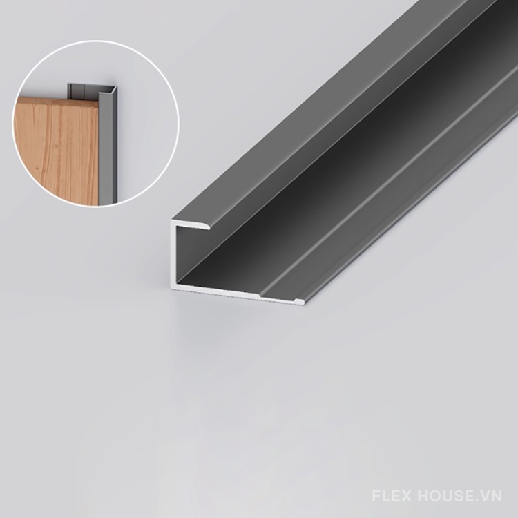 Nẹp nhôm kết thúc trang trí tường HB-SK-095 (1) Nẹp nhôm kết thúc trang trí tường HB-SK-095 1