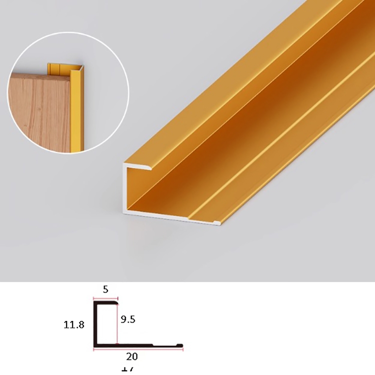 Nẹp nhôm kết thúc trang trí tường HB-SK-095 4 Nẹp nhôm kết thúc trang trí tường HB-SK-095 9