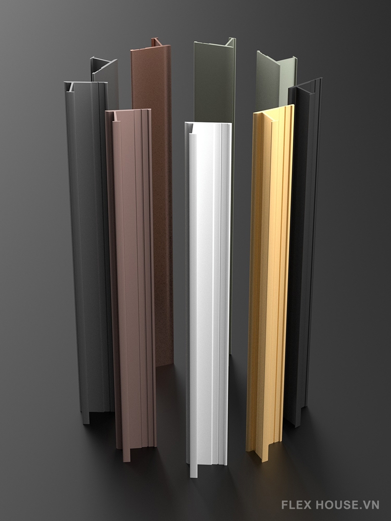 Nẹp nhôm nhiều màu trang trí tường HB-GZ-075 5 Nẹp nhôm nhiều màu trang trí tường HB-GZ-075 9