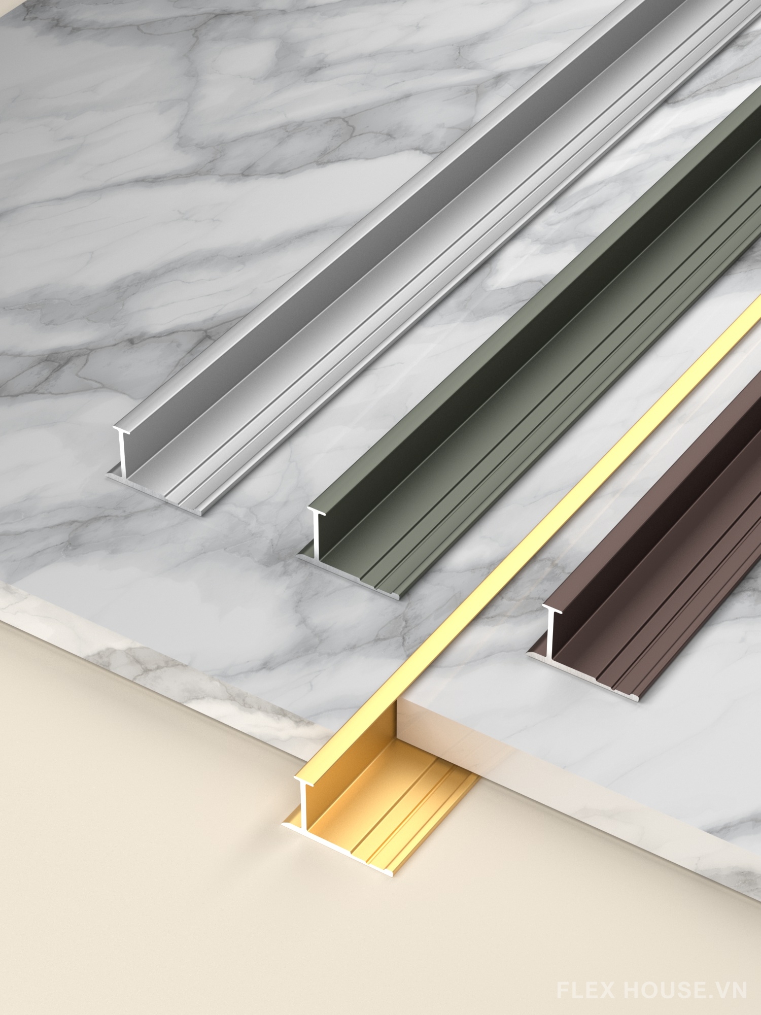 Nẹp tường hợp kim nhôm nhiều màu HB-GZ-035 12