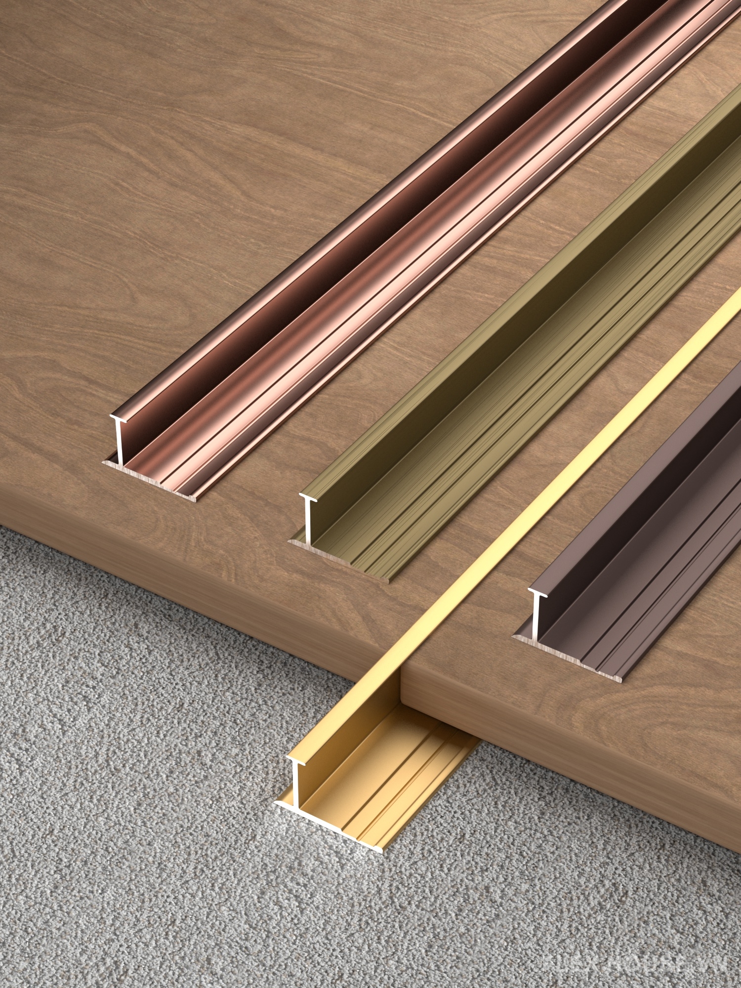 Nẹp tường hợp kim nhôm nhiều màu HB-GZ-035 8