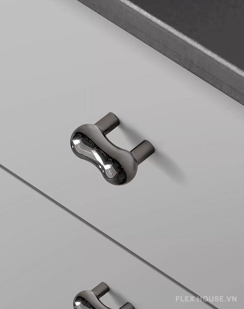 Núm tay nắm cánh tủ Peanut hợp kim kẽm YJ9323 9