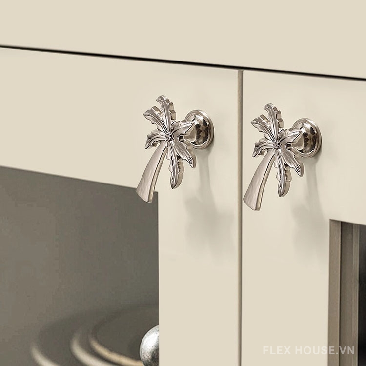 Núm tay nắm cánh tủ hợp kim hình cây dừa VTR7085 4 Núm tay nắm cánh tủ hợp kim hình cây dừa VTR7085 10