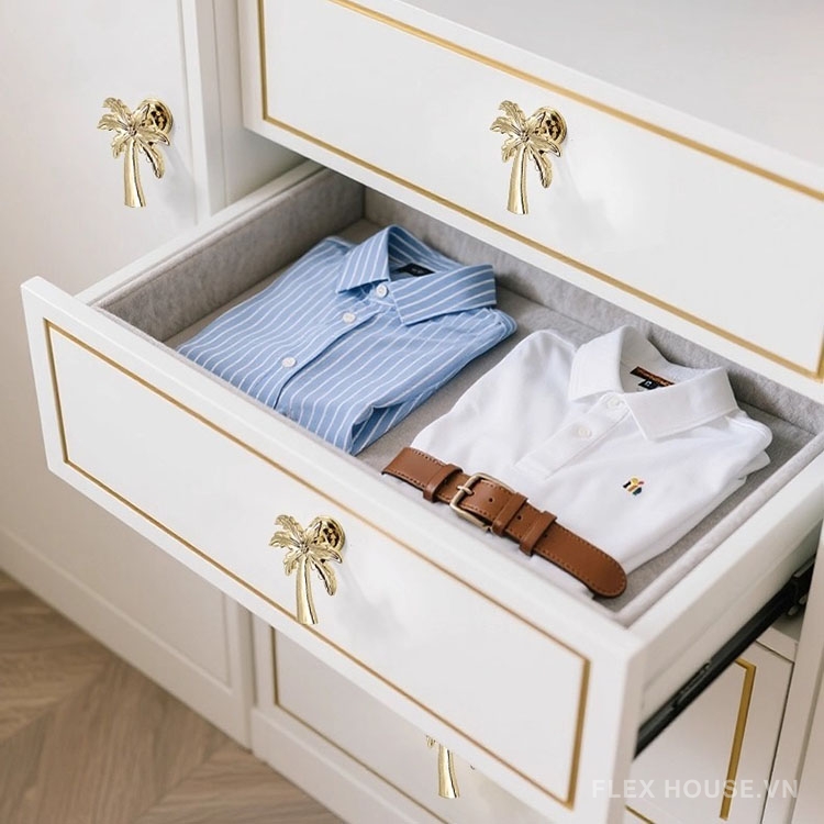 Núm tay nắm cánh tủ hợp kim hình cây dừa VTR7085 3 Núm tay nắm cánh tủ hợp kim hình cây dừa VTR7085 9