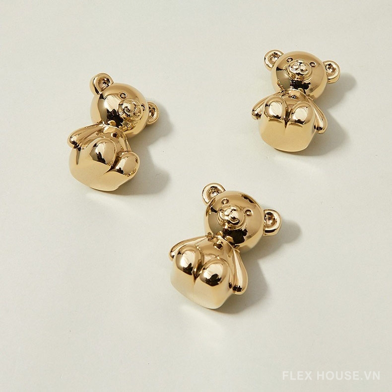 Núm tay nắm tủ đồng Gấu Teddy Decor PALO48 7 Núm tay nắm tủ đồng Gấu Teddy Decor PALO48 12