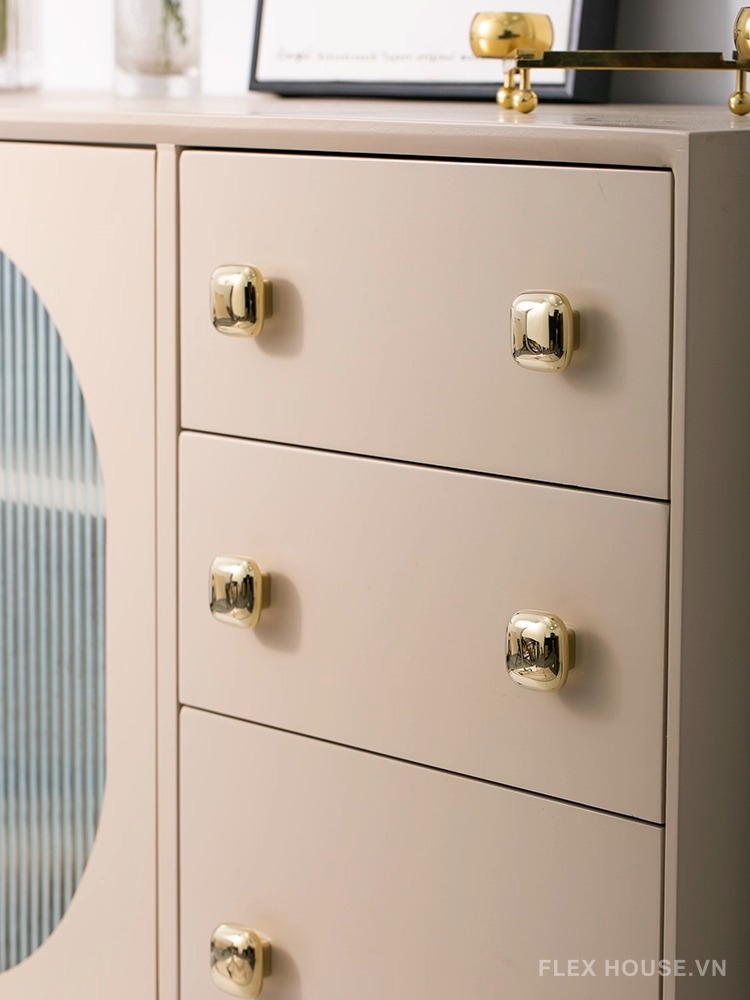 Núm tay nắm tủ đồng dáng vuông tối giản JYJ682 17