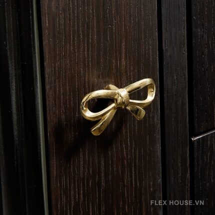 Núm tay nắm tủ đồng hình chiếc nơ PALO6538