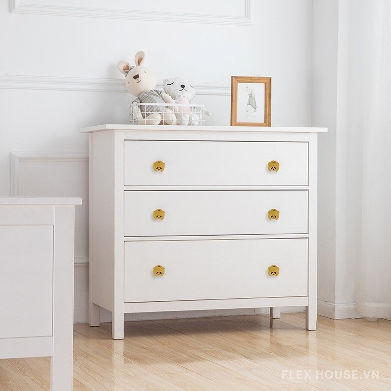 Núm tay nắm tủ đồng phẳng hình gấu trúc PALO615 6 Núm tay nắm tủ đồng phẳng hình gấu trúc PALO615 10