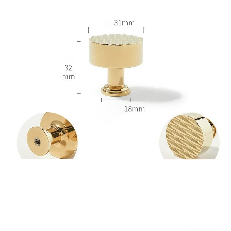 Núm tay nắm tủ đồng tròn họa tiết Diamond PALO434 9 Núm tay nắm tủ đồng tròn họa tiết Diamond PALO434 15