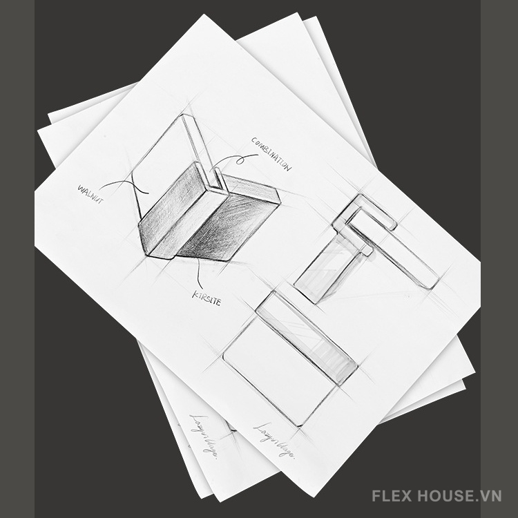 Tay nắm tủ hợp kim phối gỗ óc chó Z592 5 Tay nắm tủ hợp kim phối gỗ óc chó Z592 9