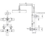 Sen tắm cây kim loại nóng lạnh TOTO TBW08405A