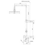Sen tắm cây kim loại nóng lạnh dòng G TOTO TBW07005A